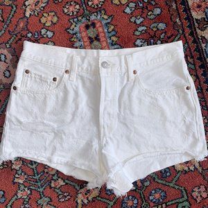 Levis 501 White Shorts Sz. 28